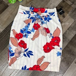 Liz Claiborne Pencil Ibiza Skirt Floral Print